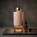 Siweiyi mini metal car diffuser, photorealistic dark-premium packshot